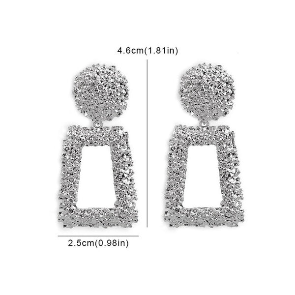 Boucles d'oreilles de déclaration de mode 2020 grandes boucles d'oreilles rondes géométriques pour les femmes suspendues boucles d'oreilles pendantes boucles d'oreilles