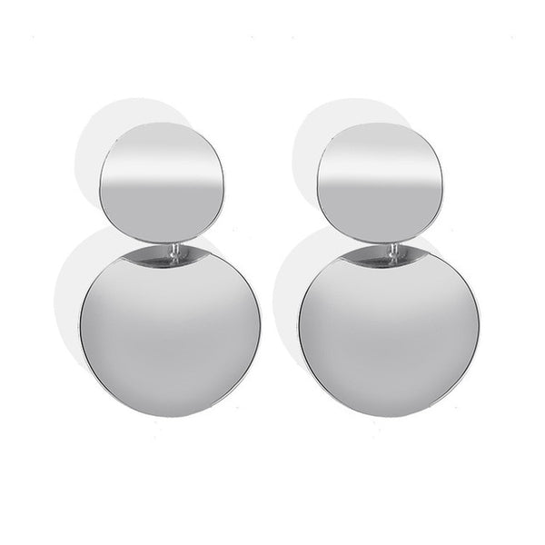 Boucles d'oreilles de déclaration de mode 2020 grandes boucles d'oreilles rondes géométriques pour les femmes suspendues boucles d'oreilles pendantes boucles d'oreilles