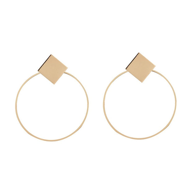 Boucles d'oreilles de déclaration de mode 2020 grandes boucles d'oreilles rondes géométriques pour les femmes suspendues boucles d'oreilles pendantes boucles d'oreilles