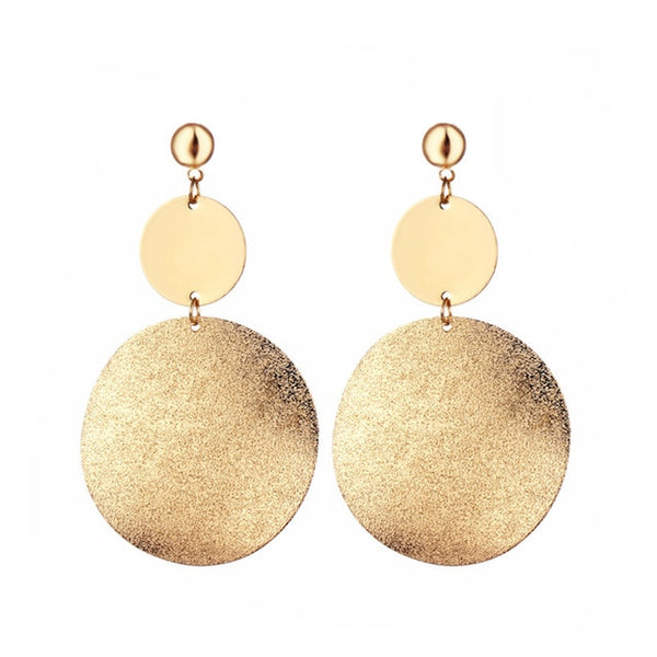 Boucles d'oreilles de déclaration de mode 2020 grandes boucles d'oreilles rondes géométriques pour les femmes suspendues boucles d'oreilles pendantes boucles d'oreilles