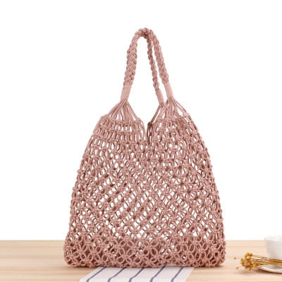 Round Straw Beach Bag Vintage Handmade Woven Shoulder Bag Raffia circle Rattan bags Bohemian Summer Vacation Casual Bags