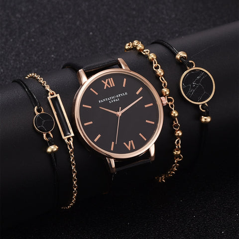 Montre ensemble femmes 5 pièces