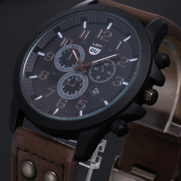 2020 Vintage Classic Watch Men Watches Stainless Steel Waterproof Date Leather Strap Sport Quartz Army Relogio masculino reloj