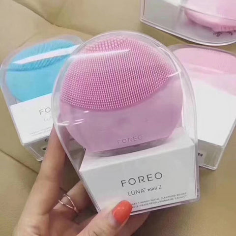 Foreo luna Mini 2 limpieza facial silicone facial cleansing brush,foreo luna real LOGO, USB charging, waterproof, level 8