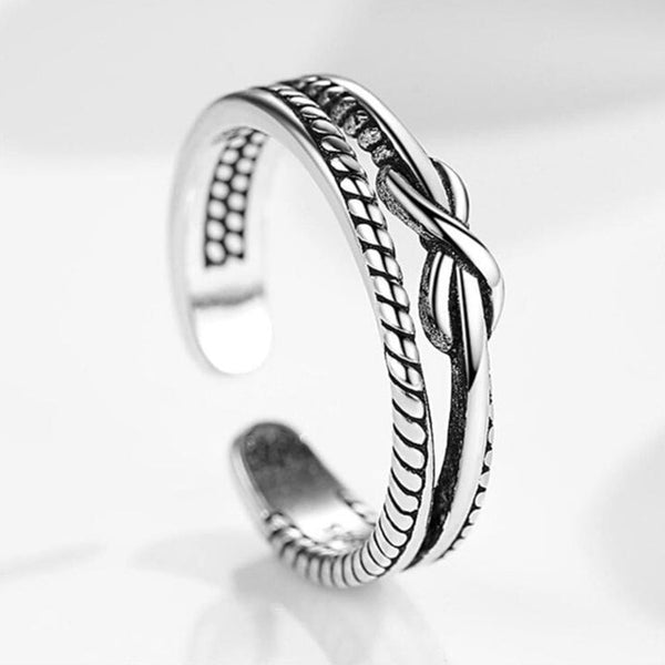 925 argent sterling nouveaux bijoux bague ouverte de haute qualité