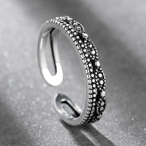 925 argent sterling nouveaux bijoux bague ouverte de haute qualité