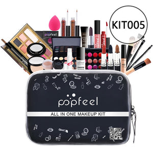 POPFEEL Make up Set cosmetics kit(eyeshadow lipstick,eyebrow,BB cream,face powder,concealer,polish nail) 30 pcs in 1 set