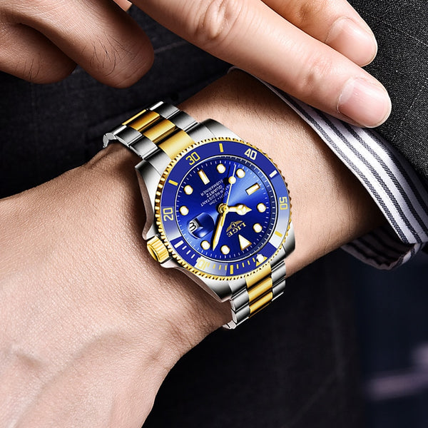 LIGE Top Brand Luxury Fashion Diver Watch Men 30ATM Waterproof Date Clock Sport Watches Mens Quartz Wristwatch Relogio Masculino