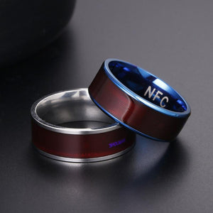Fashion Men's Rings NFC Smart Finger Digital Ring Wear For Android/iPhone Equipment Stainless Steel Ring Jewelry Accessories New