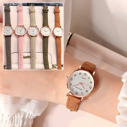Montres femmes Simple Vintage petit cadran
