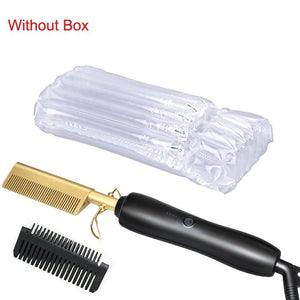 Hair Straightener Flat Irons Straightening Brush Hot Heating Comb Hair Straight Styler Corrugation Curling Iron Hair Curler Comb