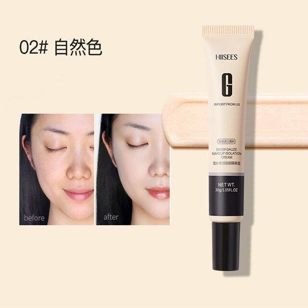 Pre-makeup isolation concealer nonporous primer face cream to cover pores dark circles primer oil control face cream base makeup