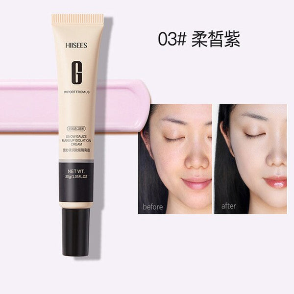 Pre-makeup isolation concealer nonporous primer face cream to cover pores dark circles primer oil control face cream base makeup