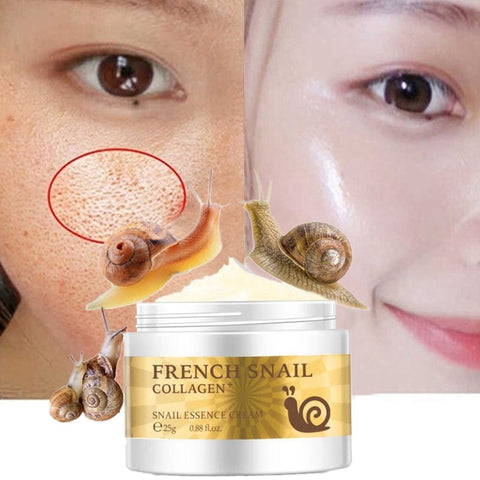 Face Primer Base Makeup Snail Essence Cream Hyaluronic Acid Collagen Whitening Pores Minimizer Skin Soft Smooth Repair